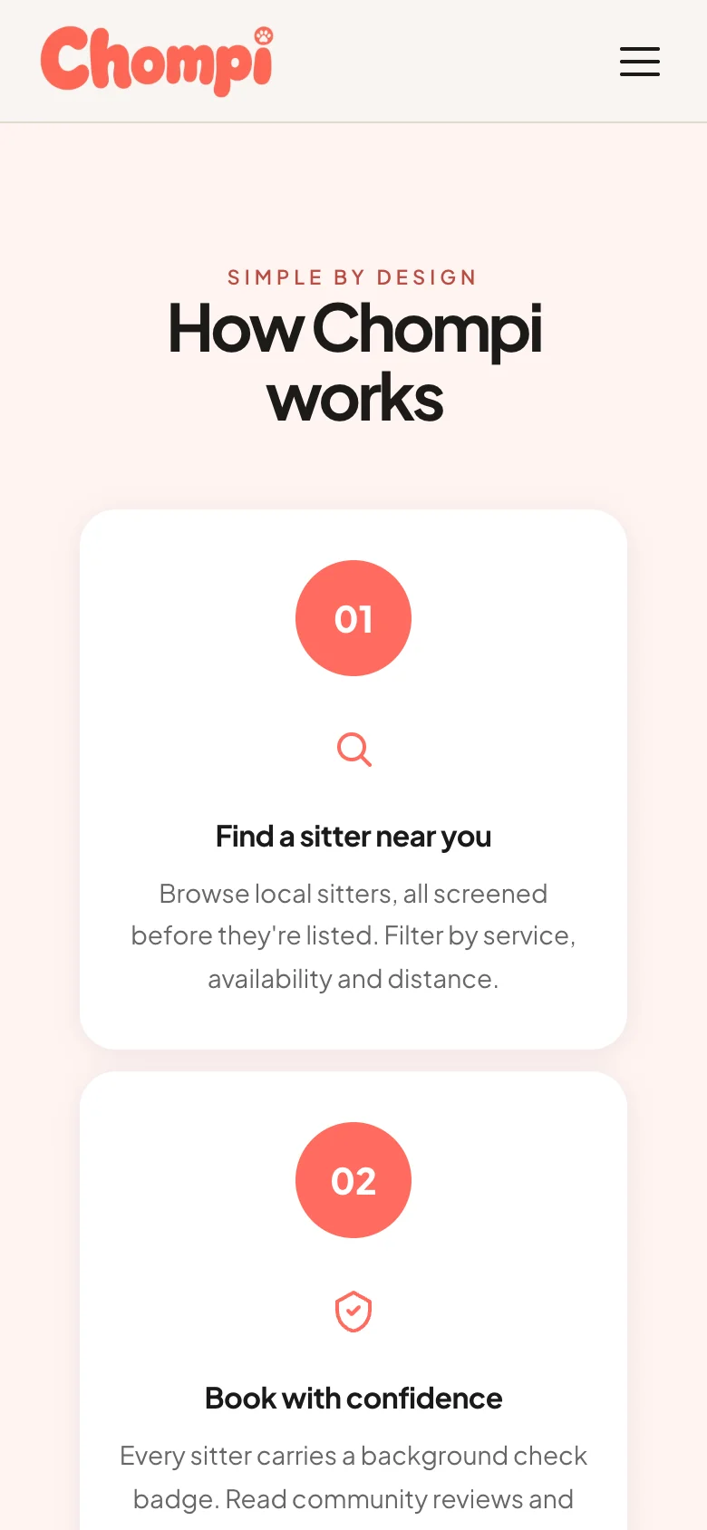 How Chompi works on a phone